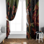 Australia Indigenous Christmas Window Curtain Kookaburra Aboriginal