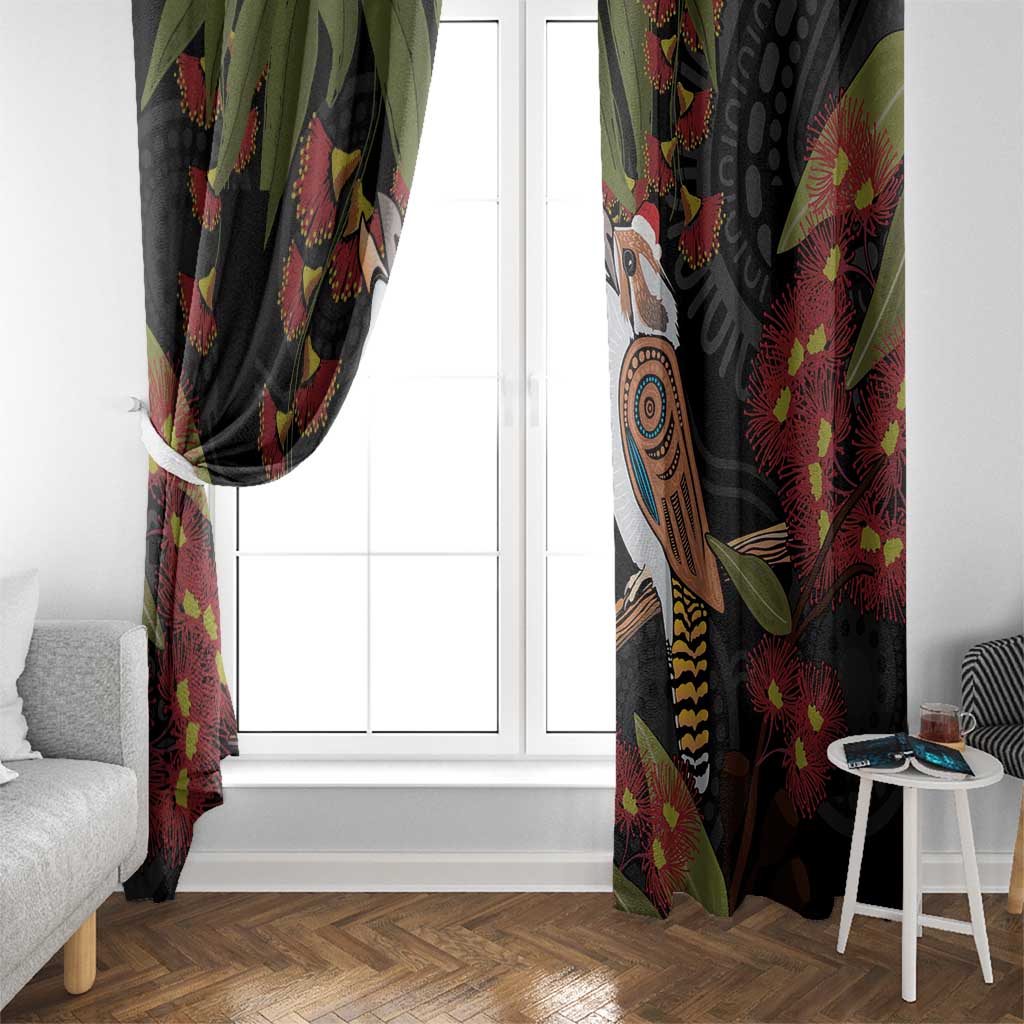Australia Indigenous Christmas Window Curtain Kookaburra Aboriginal