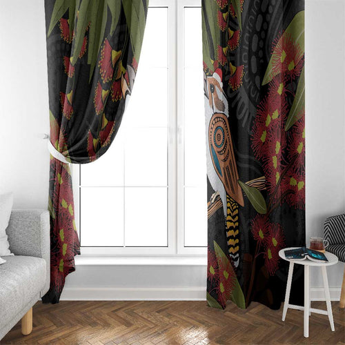 Australia Indigenous Christmas Window Curtain Kookaburra Aboriginal
