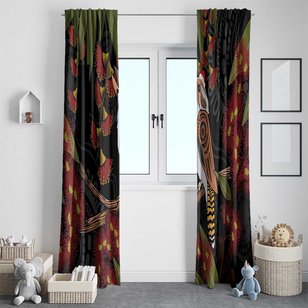 Australia Indigenous Christmas Window Curtain Kookaburra Aboriginal