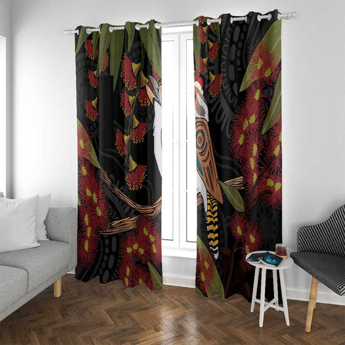 Australia Indigenous Christmas Window Curtain Kookaburra Aboriginal