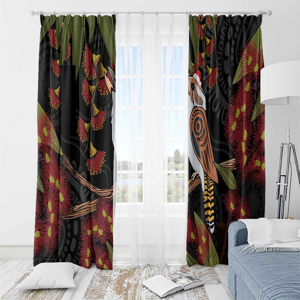 Australia Indigenous Christmas Window Curtain Kookaburra Aboriginal