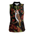 Australia Indigenous Christmas Women Sleeveless Polo Shirt Kookaburra Aboriginal