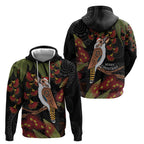 Australia Indigenous Christmas Zip Hoodie Kookaburra Aboriginal