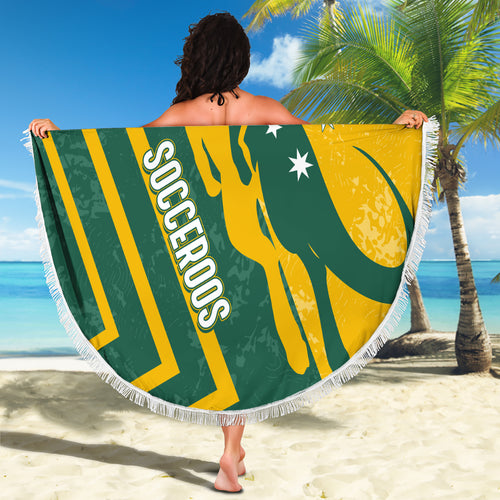 personalised-australia-soccer-beach-blanket-green-gold-go-socceroos