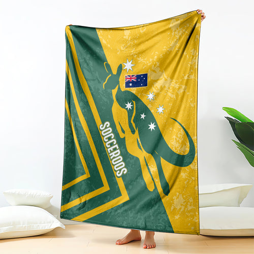 personalised-australia-soccer-blanket-green-gold-go-socceroos
