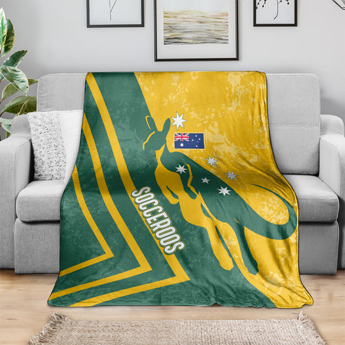 personalised-australia-soccer-blanket-green-gold-go-socceroos