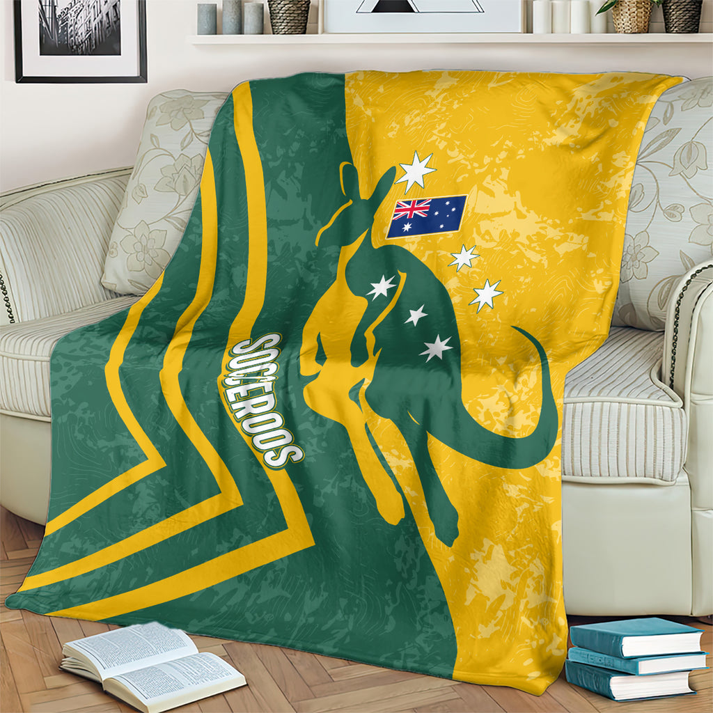 personalised-australia-soccer-blanket-green-gold-go-socceroos