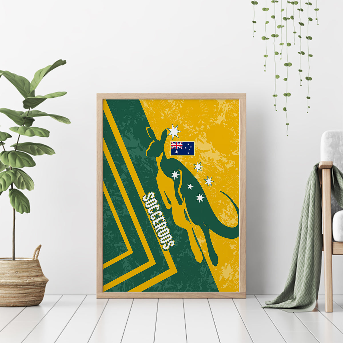 personalised-australia-soccer-canvas-wall-art-green-gold-go-socceroos