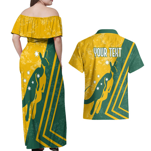 personalised-australia-soccer-couples-matching-off-shoulder-maxi-dress-and-hawaiian-shirt-green-gold-go-socceroos