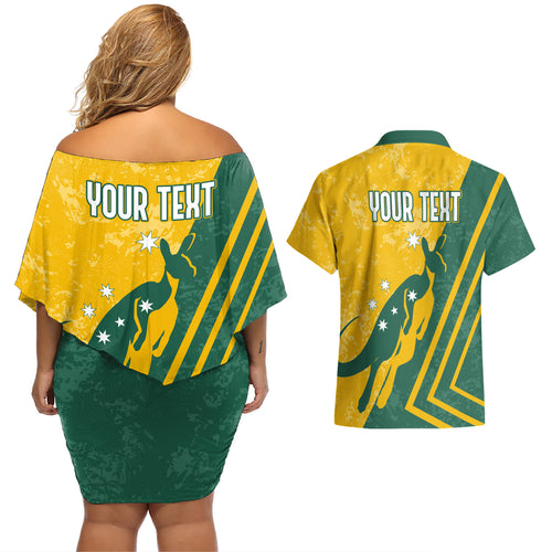 personalised-australia-soccer-couples-matching-off-shoulder-short-dress-and-hawaiian-shirt-green-gold-go-socceroos