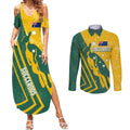 personalised-australia-soccer-couples-matching-summer-maxi-dress-and-long-sleeve-button-shirt-green-gold-go-socceroos