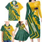 personalised-australia-soccer-family-matching-long-sleeve-bodycon-dress-and-hawaiian-shirt-green-gold-go-socceroos