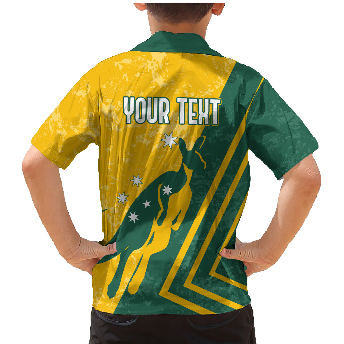 personalised-australia-soccer-family-matching-mermaid-dress-and-hawaiian-shirt-green-gold-go-socceroos
