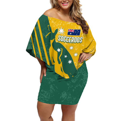 personalised-australia-soccer-family-matching-off-shoulder-short-dress-and-hawaiian-shirt-green-gold-go-socceroos