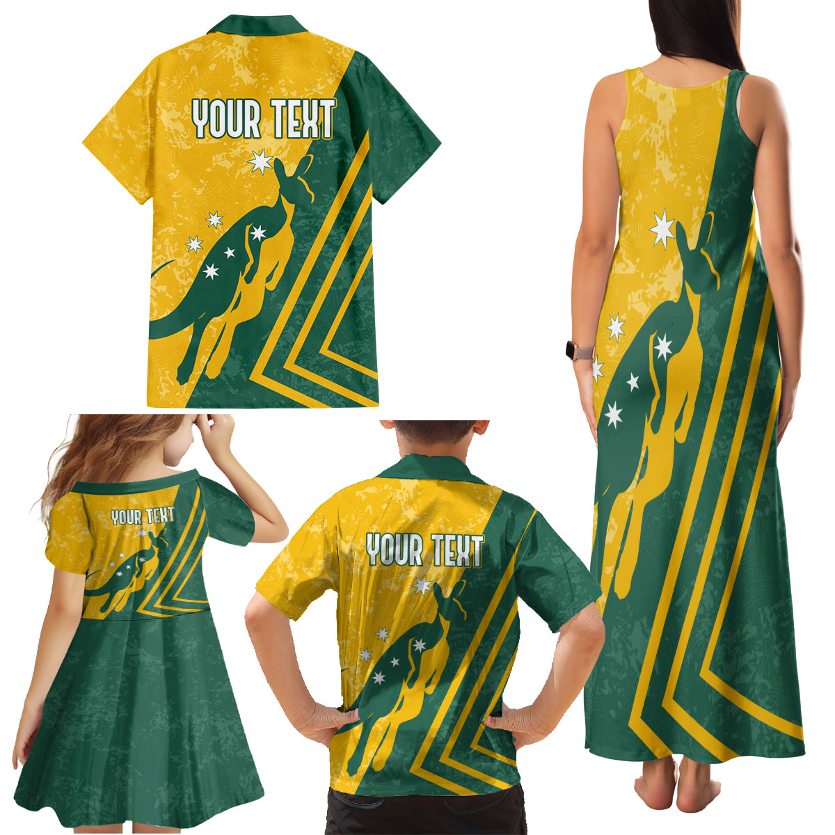 personalised-australia-soccer-family-matching-tank-maxi-dress-and-hawaiian-shirt-green-gold-go-socceroos