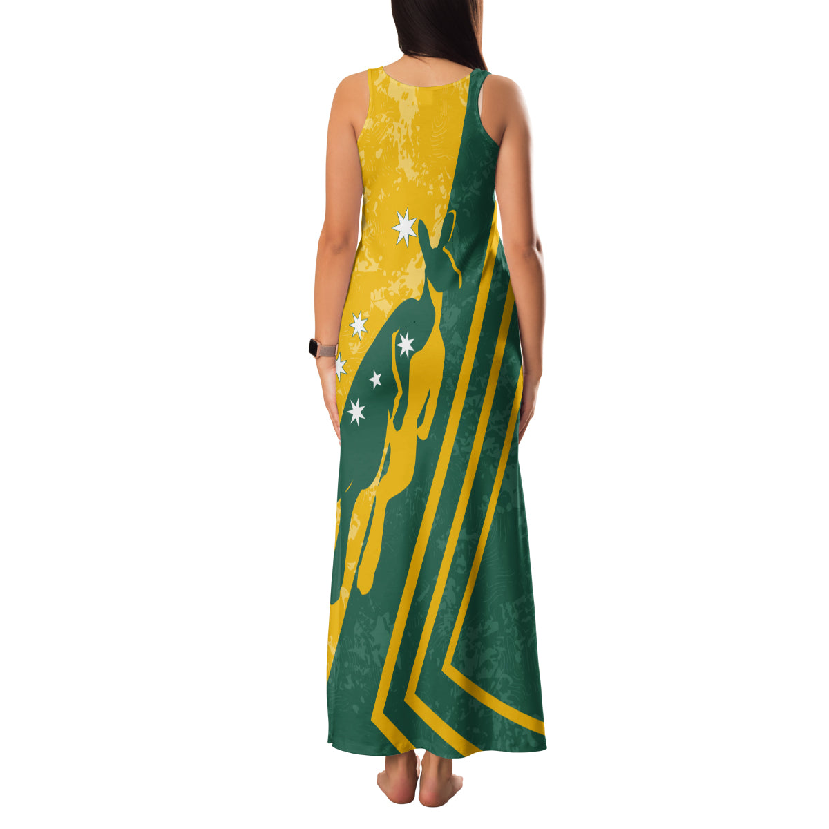 personalised-australia-soccer-family-matching-tank-maxi-dress-and-hawaiian-shirt-green-gold-go-socceroos