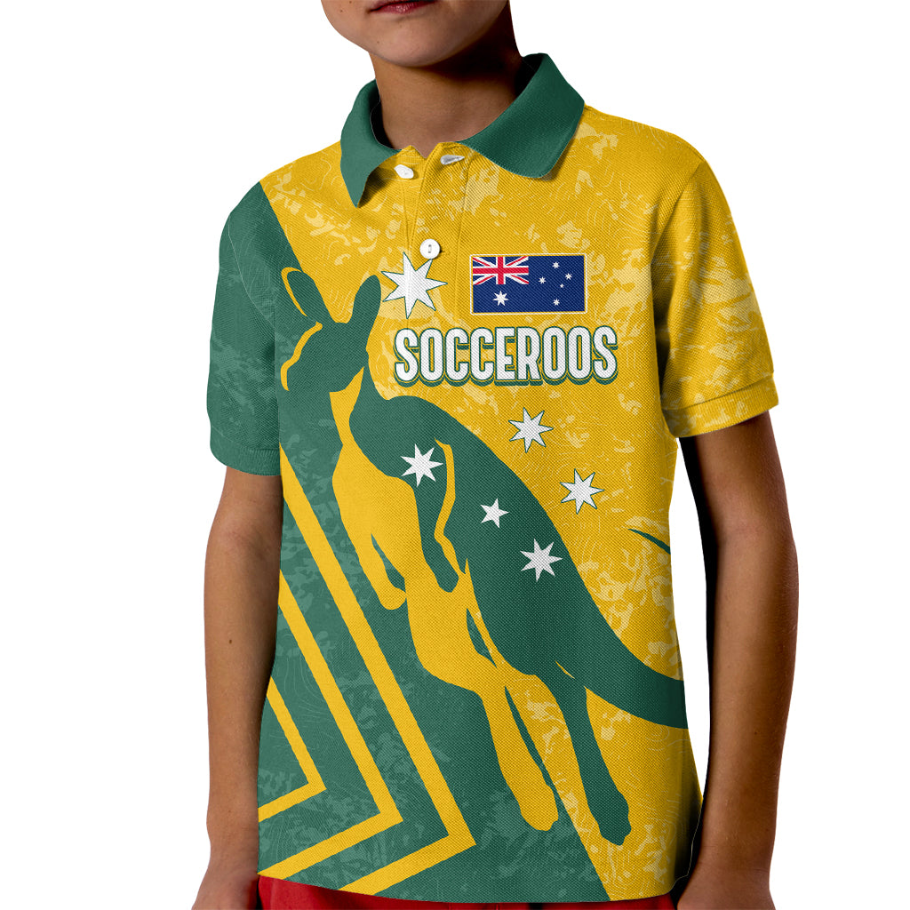 personalised-australia-soccer-kid-polo-shirt-green-gold-go-socceroos