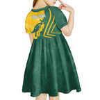 personalised-australia-soccer-kid-short-sleeve-dress-green-gold-go-socceroos