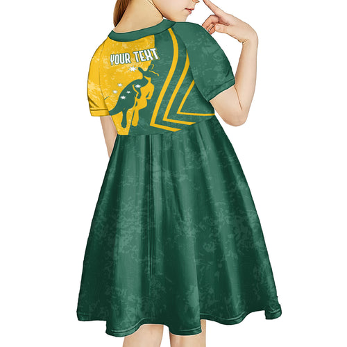 personalised-australia-soccer-kid-short-sleeve-dress-green-gold-go-socceroos