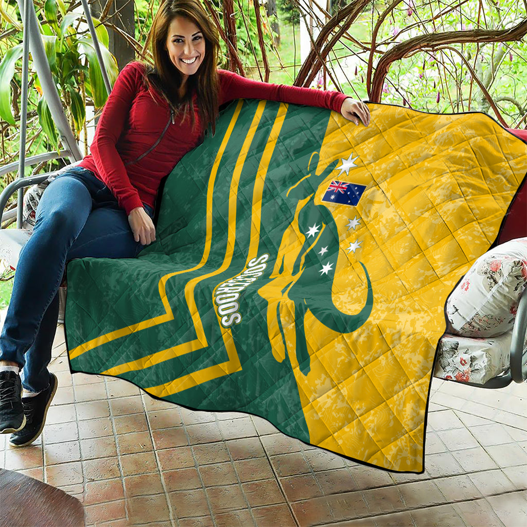 personalised-australia-soccer-quilt-green-gold-go-socceroos