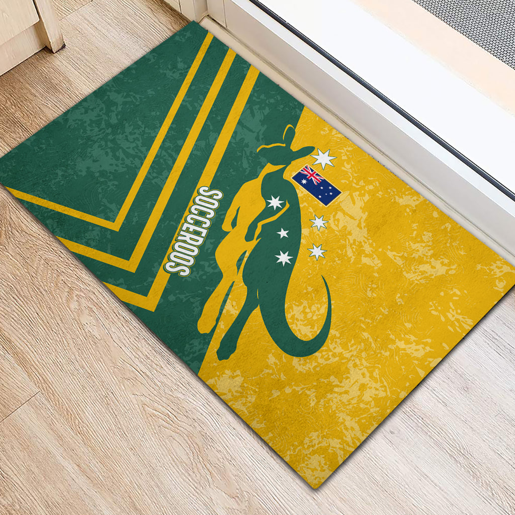 personalised-australia-soccer-rubber-doormat-green-gold-go-socceroos
