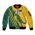 personalised-australia-soccer-sleeve-zip-bomber-jacket-green-gold-go-socceroos