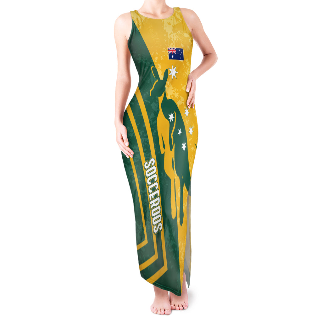 personalised-australia-soccer-tank-maxi-dress-green-gold-go-socceroos