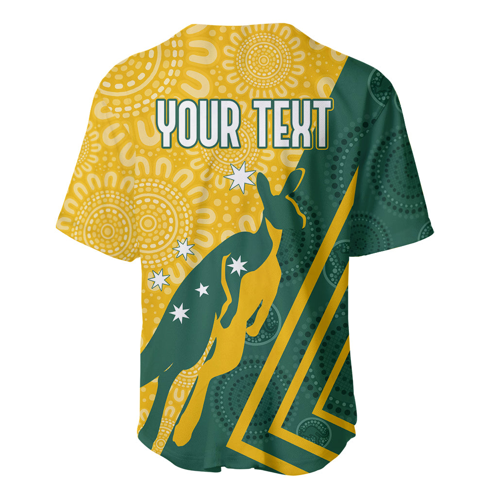 personalised-australia-socceroos-indigenous-baseball-jersey-green-gold