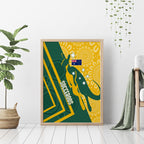 personalised-australia-socceroos-indigenous-canvas-wall-art-green-gold