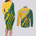 personalised-australia-socceroos-indigenous-couples-matching-long-sleeve-bodycon-dress-and-long-sleeve-button-shirt-green-gold