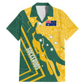 personalised-australia-socceroos-indigenous-family-matching-mermaid-dress-and-hawaiian-shirt-green-gold