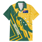 personalised-australia-socceroos-indigenous-family-matching-mermaid-dress-and-hawaiian-shirt-green-gold