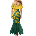 personalised-australia-socceroos-indigenous-family-matching-mermaid-dress-and-hawaiian-shirt-green-gold