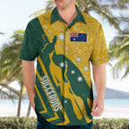 personalised-australia-socceroos-indigenous-hawaiian-shirt-green-gold