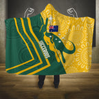 personalised-australia-socceroos-indigenous-hooded-blanket-green-gold