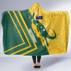personalised-australia-socceroos-indigenous-hooded-blanket-green-gold