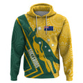 personalised-australia-socceroos-indigenous-hoodie-green-gold