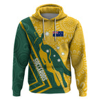 personalised-australia-socceroos-indigenous-hoodie-green-gold