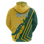 personalised-australia-socceroos-indigenous-hoodie-green-gold