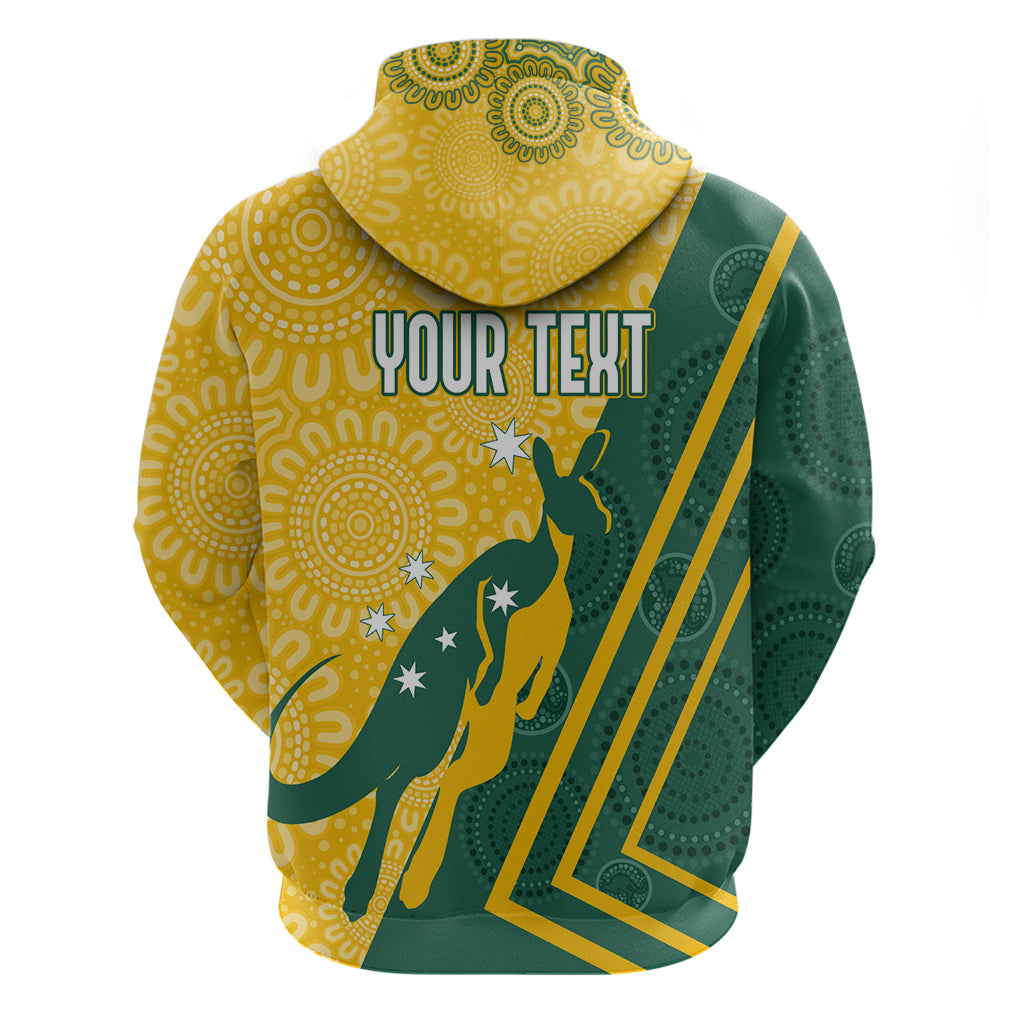 personalised-australia-socceroos-indigenous-hoodie-green-gold
