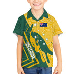 personalised-australia-socceroos-indigenous-kid-hawaiian-shirt-green-gold