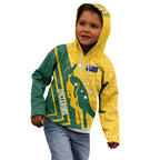 personalised-australia-socceroos-indigenous-kid-hoodie-green-gold