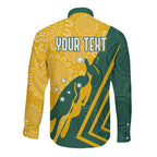 personalised-australia-socceroos-indigenous-long-sleeve-button-shirt-green-gold