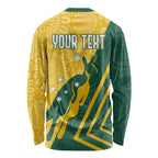 personalised-australia-socceroos-indigenous-long-sleeve-shirt-green-gold