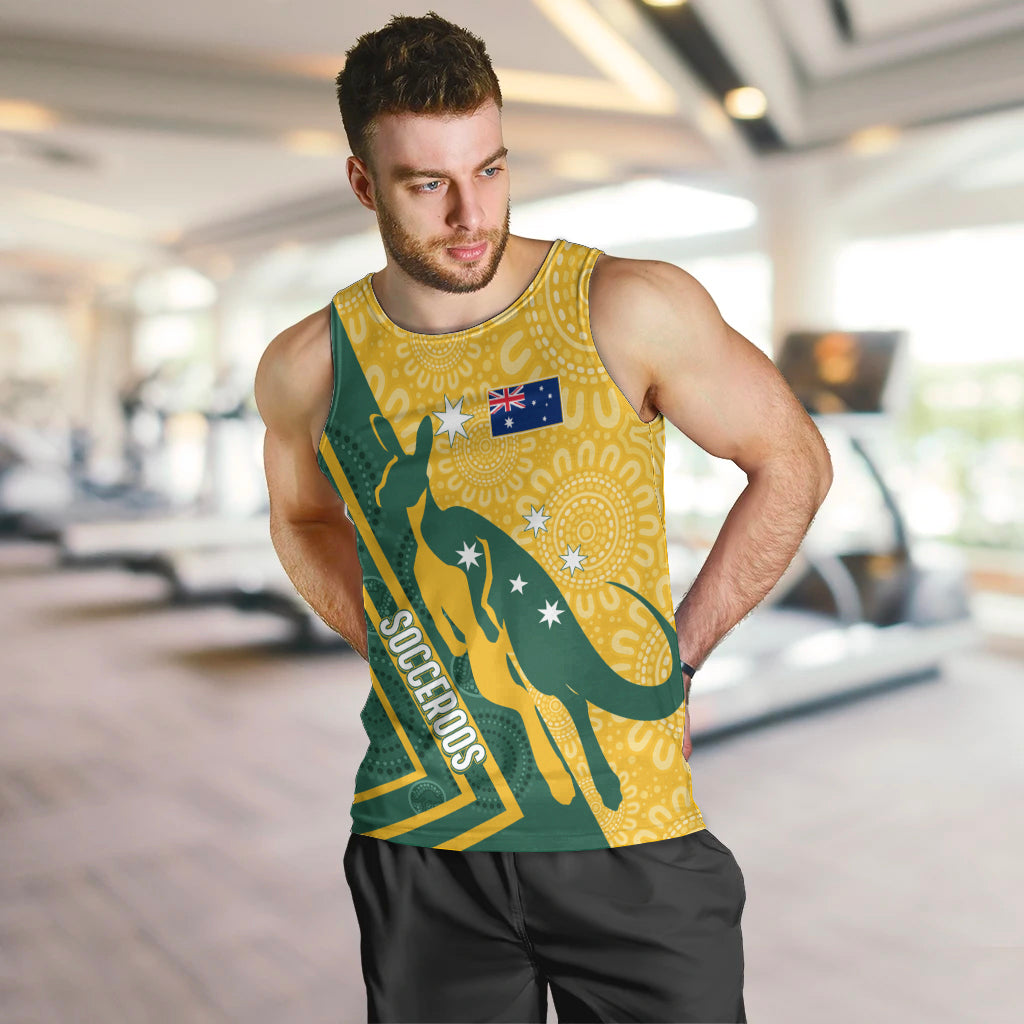 personalised-australia-socceroos-indigenous-men-tank-top-green-gold