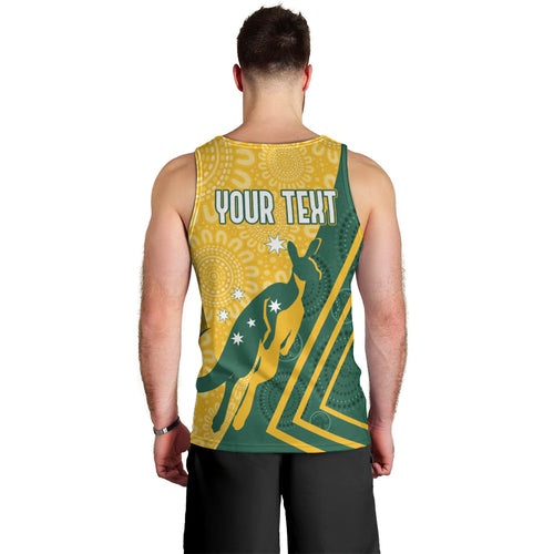 personalised-australia-socceroos-indigenous-men-tank-top-green-gold