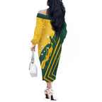 personalised-australia-socceroos-indigenous-off-the-shoulder-long-sleeve-dress-green-gold
