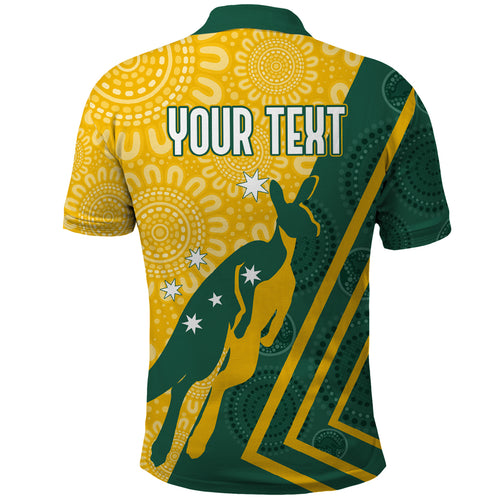 personalised-australia-socceroos-indigenous-polo-shirt-green-gold