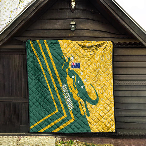 personalised-australia-socceroos-indigenous-quilt-green-gold